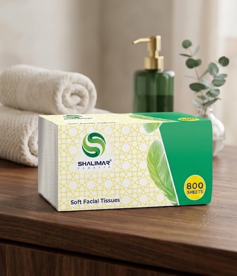 SHALIMAR NYLON 800 SHEETS X 1PLY FACIAL TISSUE 