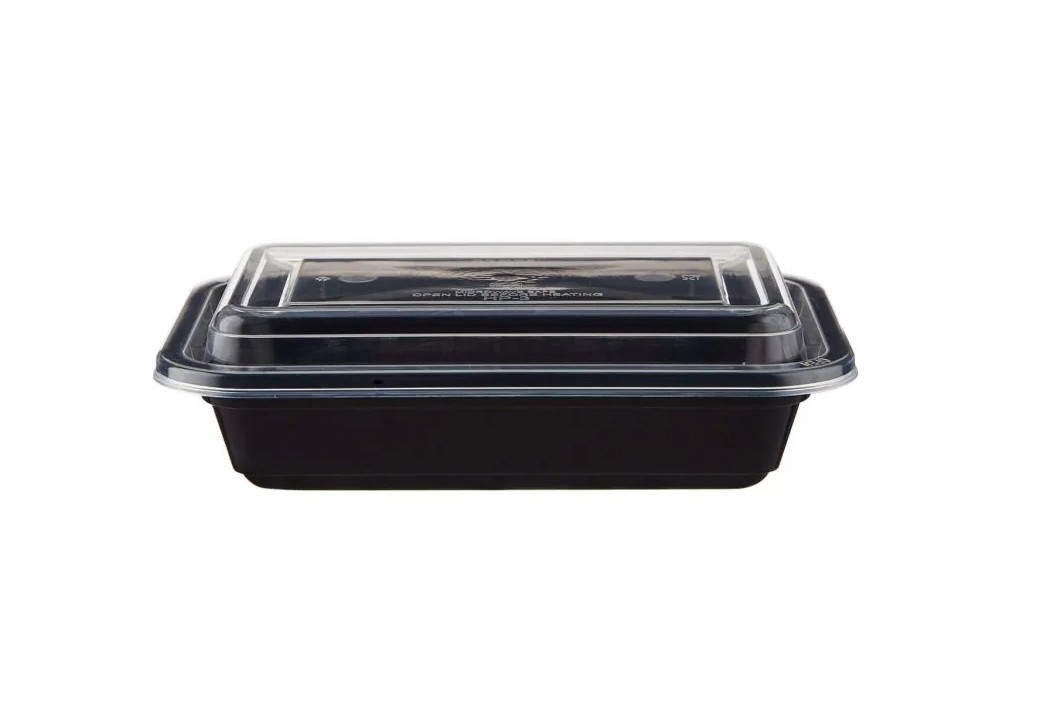 BLACK BASE RECTANGULAR CONTAINER