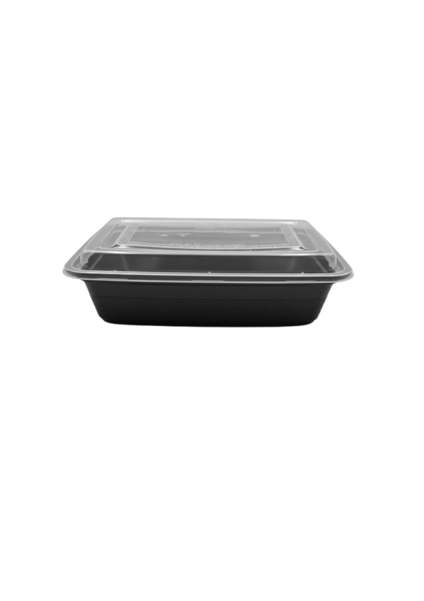 BLACK BASE RECTANGULAR CONTAINER 