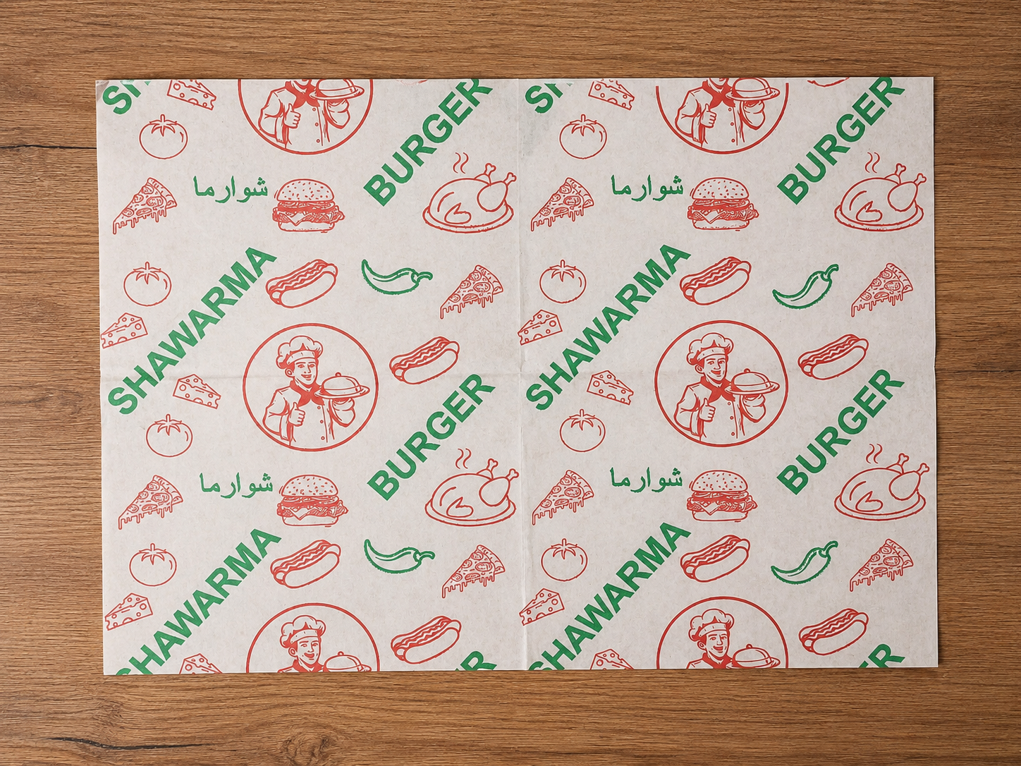 TOP PACK SANDWICH PAPER PRINTED