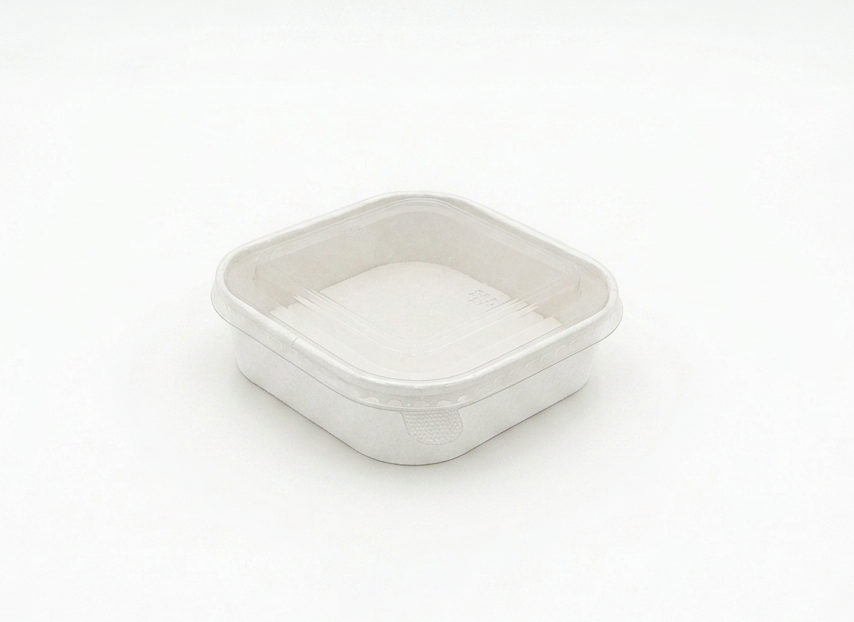 WHITE KRAFT SALAD RECTANGULAR BOWL 
