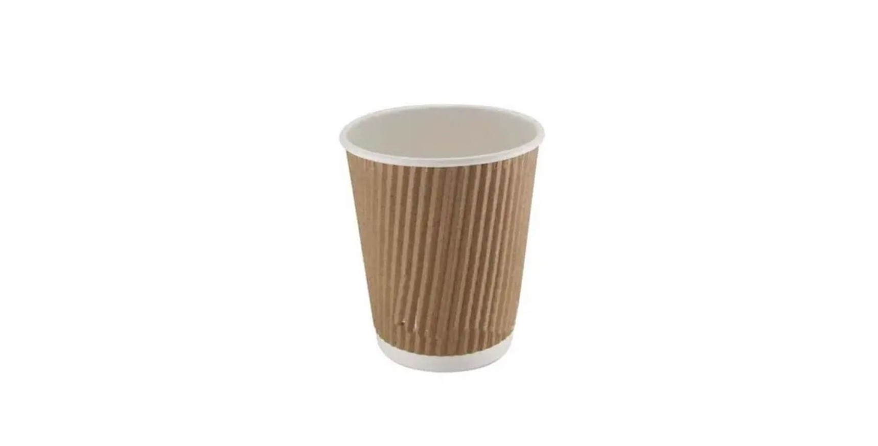BROWN KRAFT RIPPLE WALL CUP