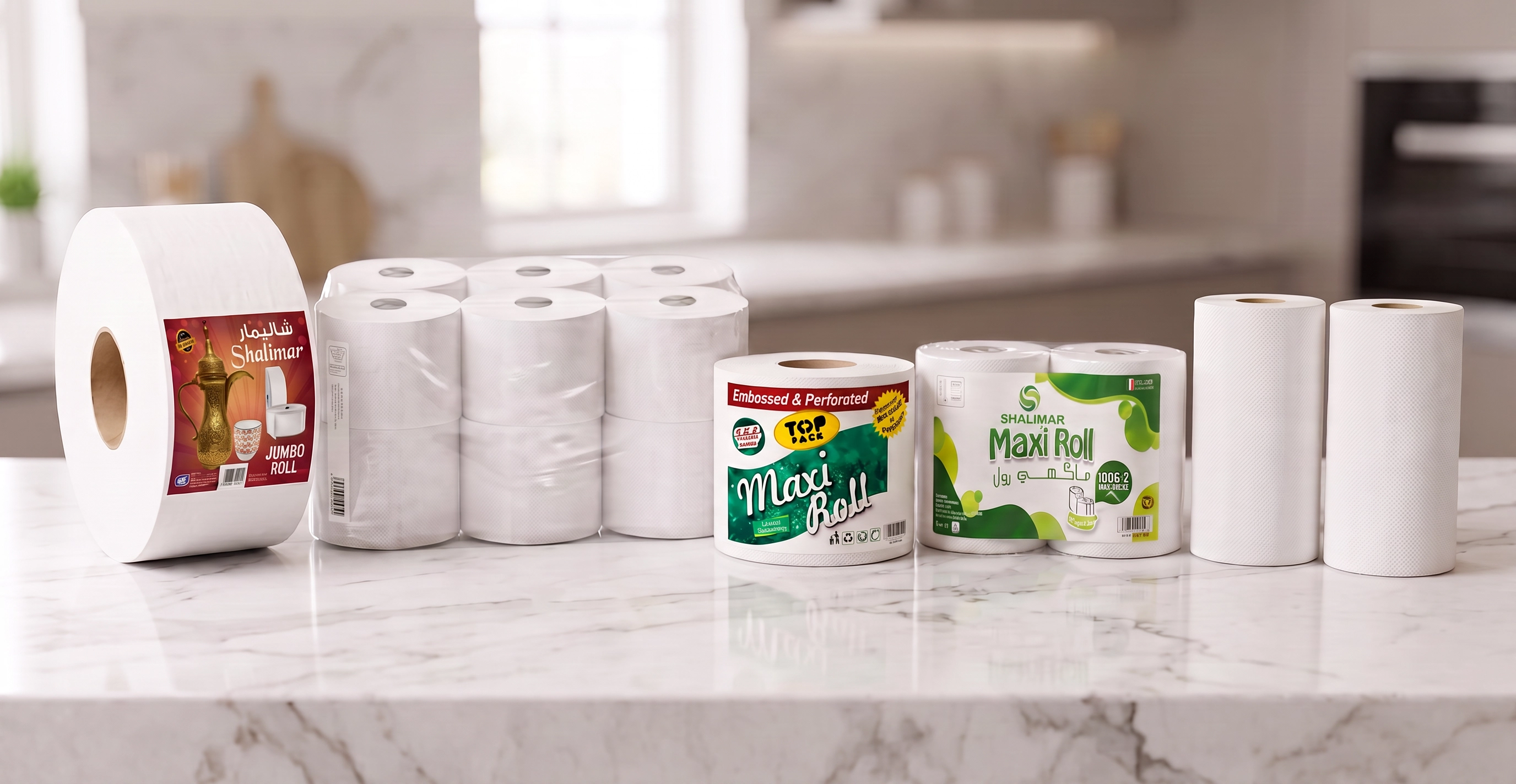 SHALIMAR JUMBO ROLL TISSUES 