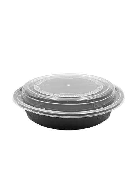 BLACK BASE ROUND CONTAINER 