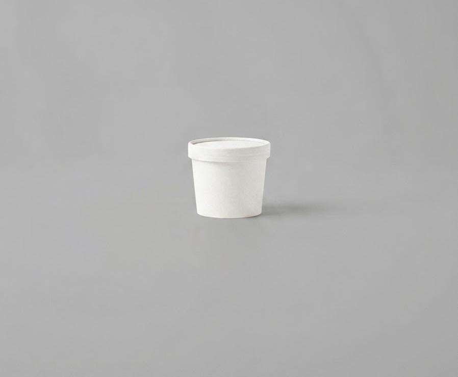 WHITE KRAFT SOUP BOWL