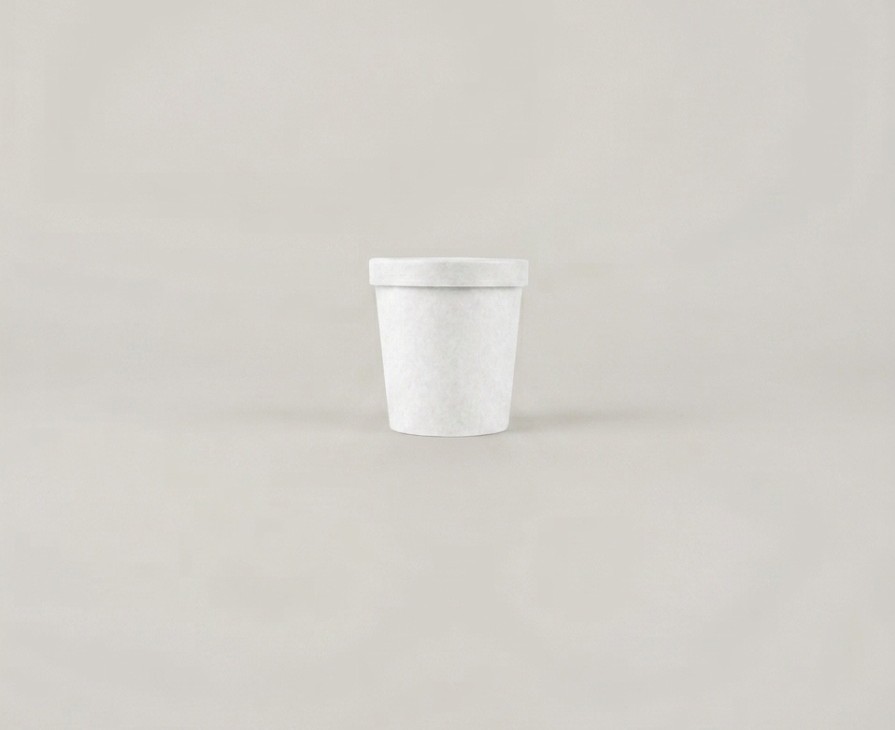 WHITE KRAFT SOUP BOWL 