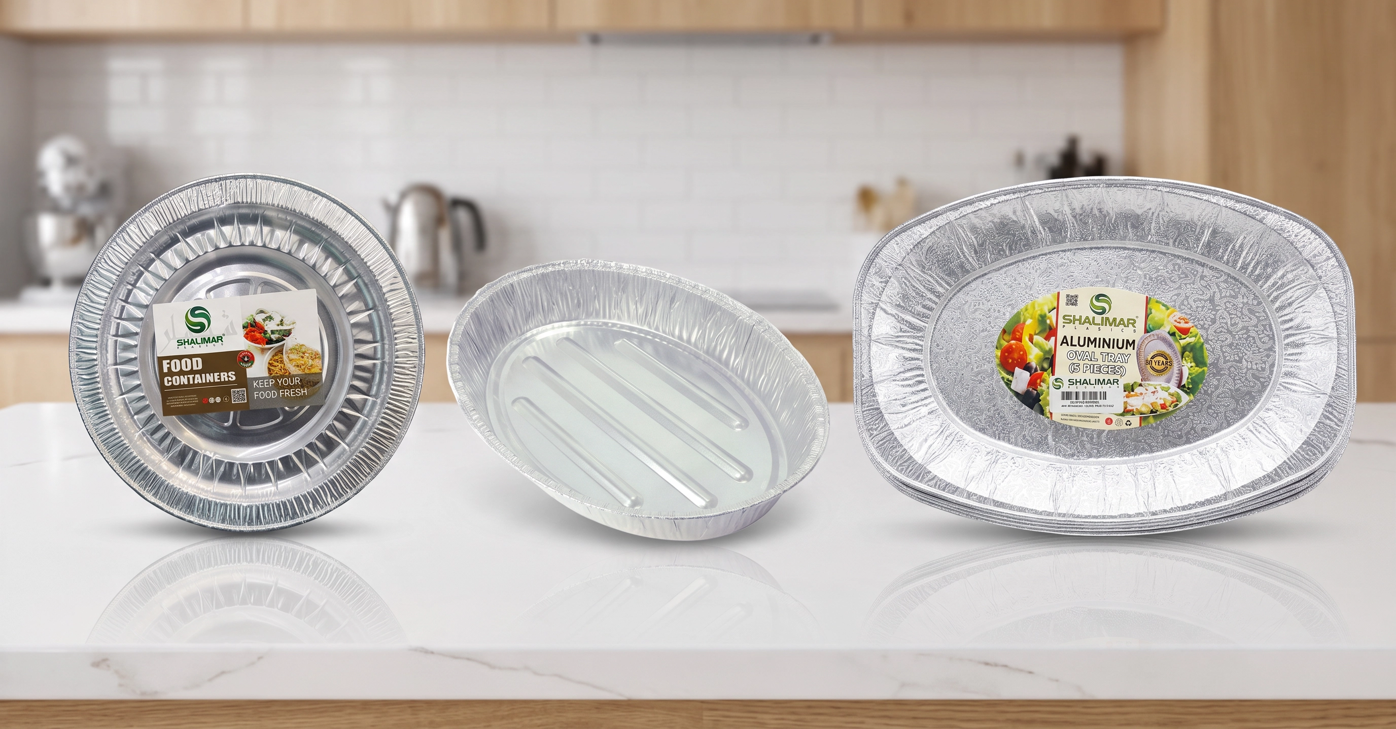 ALUMINIUM OVAL TRAY & ROUND TRAY