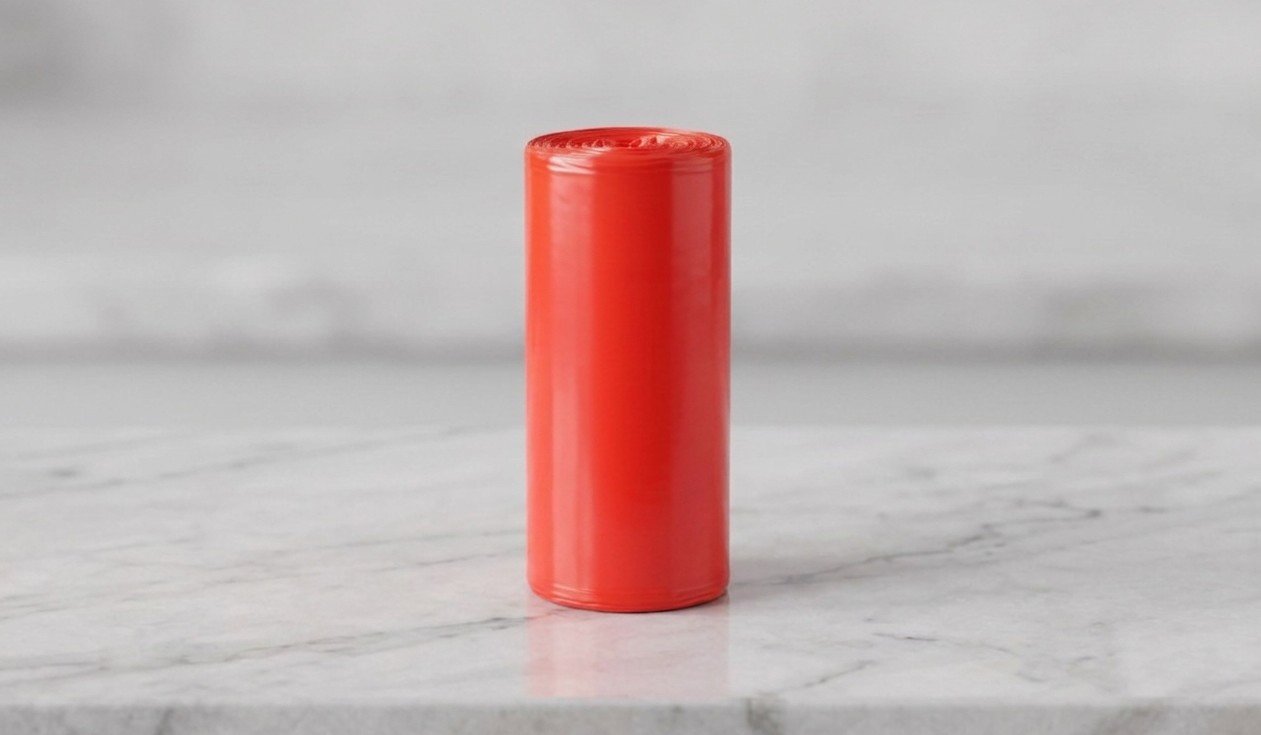 RED COLOR TRASH BAG