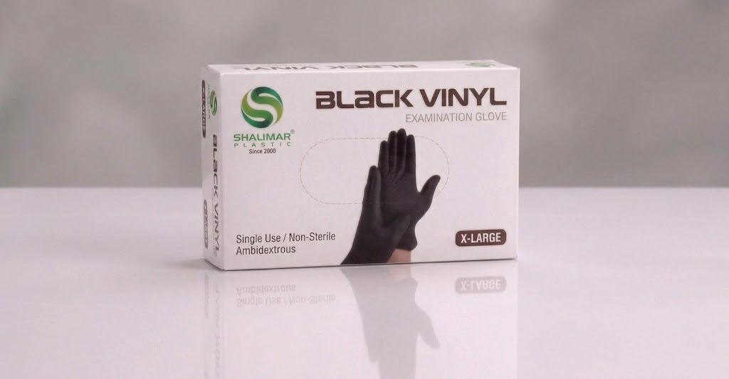 Black Vinyl Gloves X-Large