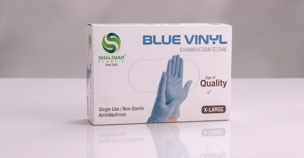 Blue Vinyl Gloves X-Large