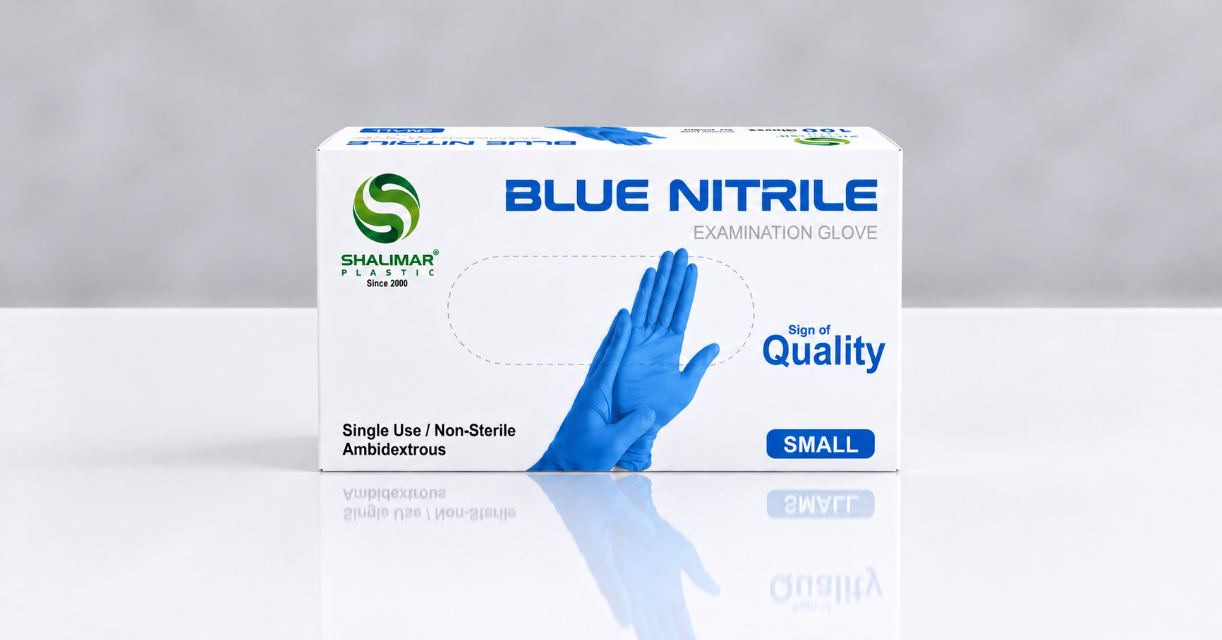 Blue Nitrile Gloves Small